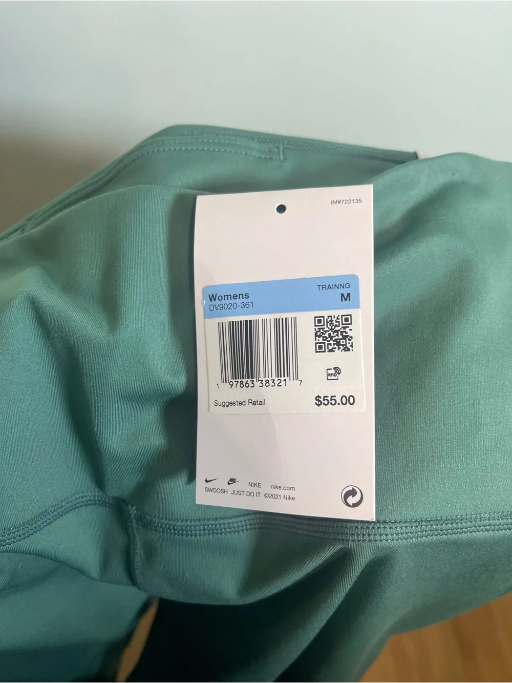 Nike Women's Deep Green High-Waist Leggings